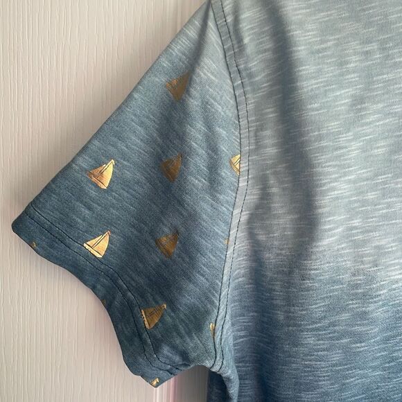 Princess Cruises Blue/Light Blue/Gold Ships T-Shirt - M - Excellent Condition - Picture 8 of 9